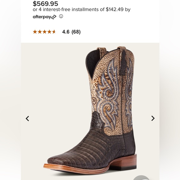 Ariat Relentless Caiman Belly boots (video included) - Picture 1 of 6